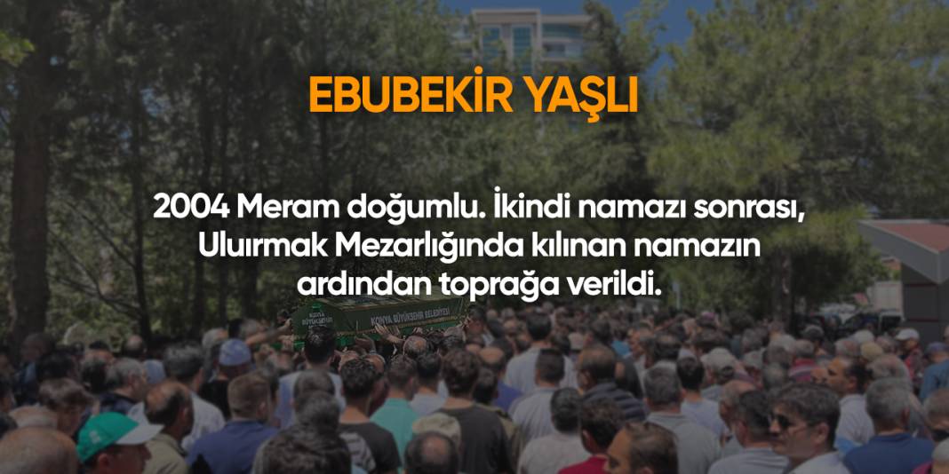 Konya'da bugün vefat edenler | 11 Eylül 2025 6
